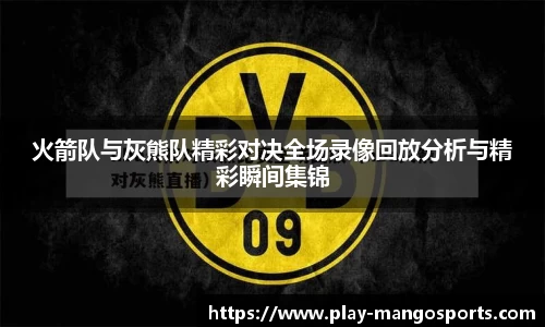 火箭队与灰熊队精彩对决全场录像回放分析与精彩瞬间集锦